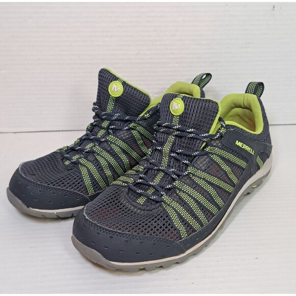 Merrell Hiking Trail Shoes Mens 10 Green Dark Gray J276554C Performance Outdoor